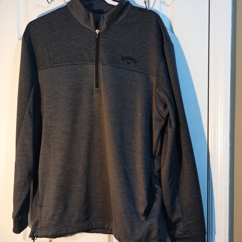 Callaway Golf Sz L Gray  Quarter Zip Pullover